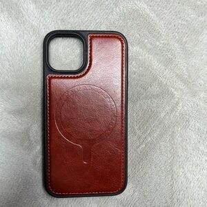 Premium Leather Phone Case - Rich Brown